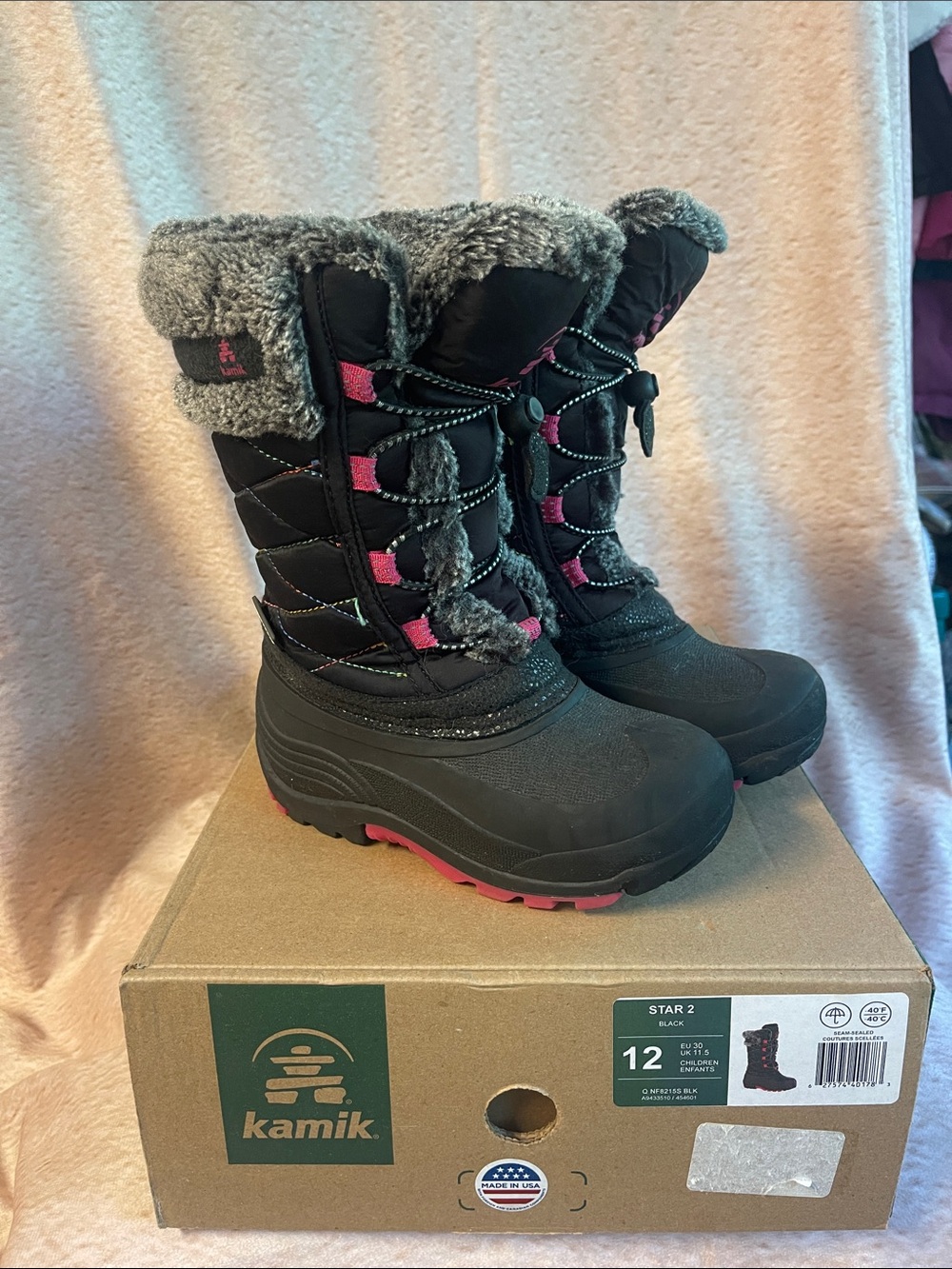 Girls size 12 Kamik Winter Boots